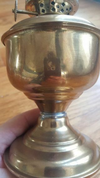 Vintage Hurricane Oil Lantern Lamp Glass Solid Brass - Hand Made in India 9.  75 