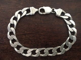 Vintage 925 Sterling Silver Chain Bracelet 8.  5 " 31 Grams