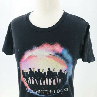 Vintage Mens Small Backstreet Boys Black T - Shirt.