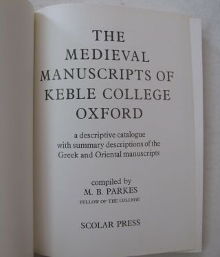 England Middle Ages Medieval Manuscripts Keble College Oxford Greek Oriental DJ 2