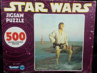Vintage Kenner Star Wars Luke Skywalker 500 Piece Jigsaw Puzzle
