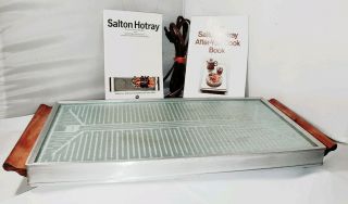 Vintage Salton Hotray Automatic Food Warmer H - 122 W/ Booklets 1971 14 "