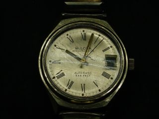 Vintage Bulova Oceanographer 333 Automatic Watch