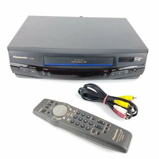 Panasonic Pv - 8401 Omnivision Vcr Plus 4 Head Vhs Player Recorder,  Remote,  Cables