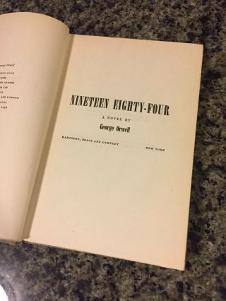 Nineteen Eighty - Four (1984) - George Orwell - BCE Book Club Edition Hardcover - 1949 8
