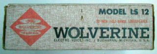 Vintage Electro - Voice Wolverine Speaker Model LS - 12 - 5