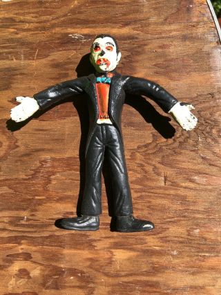 1974 Vintage Ahi Dracula Bendy Action Figure 5 " Monster Toy Bend - Ems Bendable