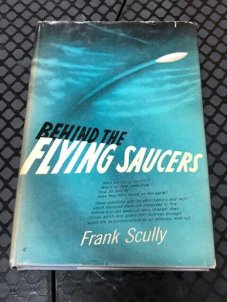 Behind The Flying Saucers By Frank Scully 1950 Ufo Alien 1st Edition Hardcover