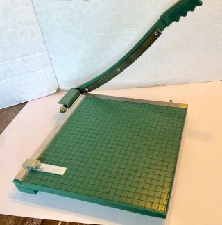 Vintage Premier Brand Photo Materials Co Guillotine Paper Cutter 13” Heavy Duty