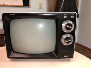 1982 Rca Black And White 12 Inch Tv.