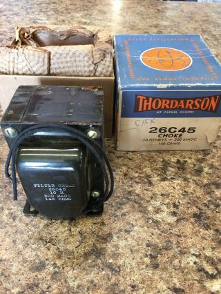 NOS /NIB Vintage Thordarson 26C45 Filter Choke Transformer. 4