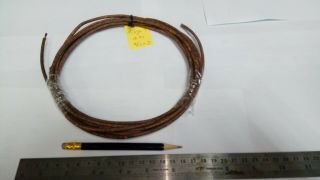 Best Vintage 13awg Western Electric Waxed Tinned Stranded Cloth Wire 4m (622d)