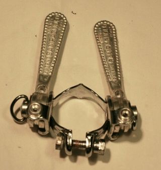 Campagnola Down Tube Friction Shifters With Frame Clamp.  Vintage Mid - 70’s.