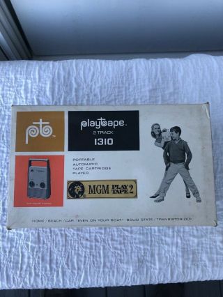 Vintage Mgm Play Tape 2 Track Tape Player Boxed