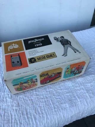 Vintage MGM Play Tape 2 Track Tape Player Boxed 2