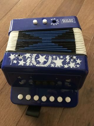 Vintage First Act Discovery Blue Youth Accordion