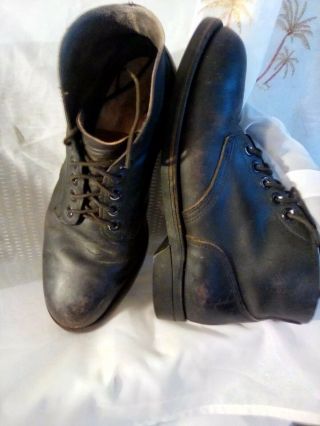 Vintage Biltrite Steel Toe Black Work Boots Ankle Mens 9.  5 Re - Fueling/chem Heavy