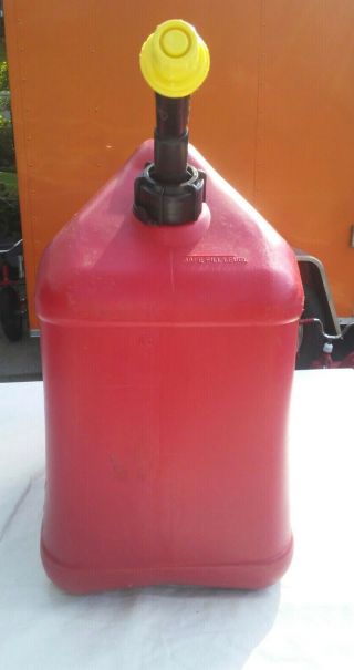 Vintage Blitz 5 Gallon Vented Gas Can With Pre - Ban Spout And Cap.  MADE IN USA 5