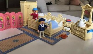 Playmobil Yellow Bedroom 5321 (vintage Victorian Mansion 5300 5301)