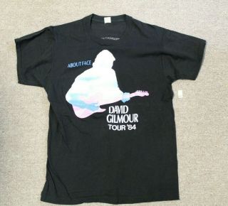 Vintage David Gilmour About Face 1984 Tour Concert T - Shirt (xl) J239