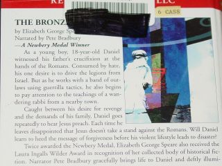 The Bronze Bow Unabridged Audiobook,  SC Book Elizabeth George Speare Newberry 2