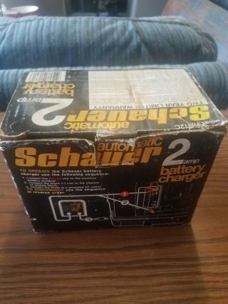 Nos Vintage Schauer 2 Amp Battery Charger 12 Volt