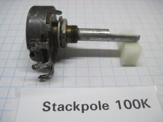 Vintage Stackpole Potentiometer 500 3k 5k 100k 150k 250k 1m 10m See List