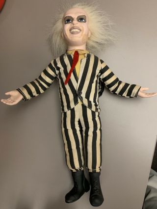 Vintage 1989 Beetlejuice 16 " Talking Doll With Spinning Head By Kenner No Box