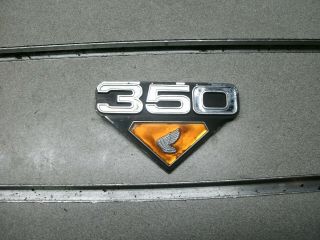 Honda Cb350,  Vintage,  1972,  Side Panel Emblem,  Mark,  Lh,  Sutt