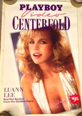 Vintage Playboy Video Centerfold : Luann Lee (1988) 23x35 Movie Poster