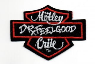 Motley Crue Vintage Licensed Embroidered Dr.  Feelgood Patch 1989 - 90 King Mot005