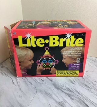 Vintage Milton Bradley Lite Brite 1993 Complete Set Made In Usa