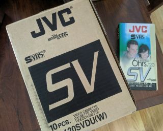 Jvc S - Vhs St - 120svdu (w) Factory Box Of 10 Pro Vhs Tapes