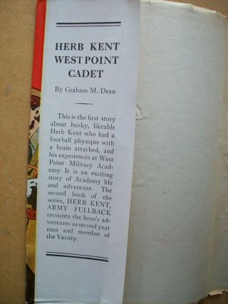 HERB KENT,  WEST POINT CADET (1936) by Graham Dean - VINTAGE 5