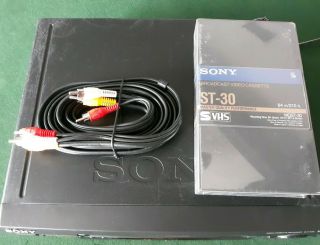 Sony SLV - N50 VHS VCR Video Cassette Player Recorder HIFI W/ AV Cables & Tape 4