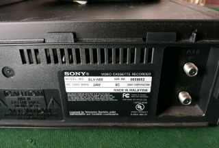 Sony SLV - N50 VHS VCR Video Cassette Player Recorder HIFI W/ AV Cables & Tape 7