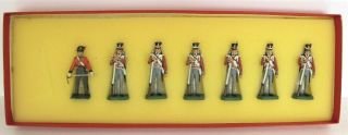 Vintage Rose Miniatures 54mm Lead Toy Soldiers 7x British Napoleonic Infantry 2