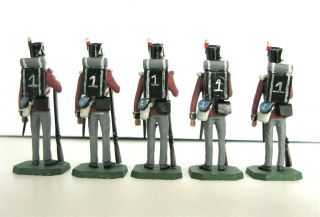 Vintage Rose Miniatures 54mm Lead Toy Soldiers 7x British Napoleonic Infantry 5