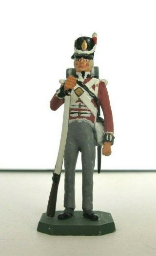 Vintage Rose Miniatures 54mm Lead Toy Soldiers 7x British Napoleonic Infantry 8
