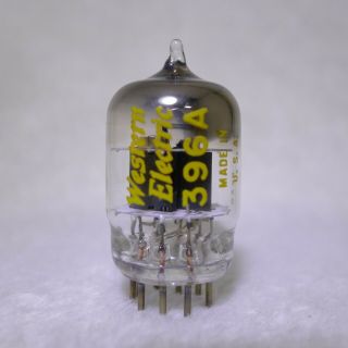 Western Electric 396a/2c51/5670 Tube Square Getter 1962 Usa Pinched Bottom Glass