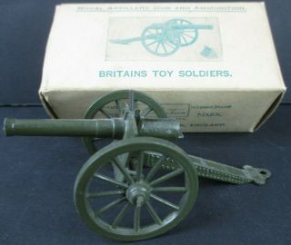 Vintage Britains British Royal Artillery Gun And Ammunition 1263