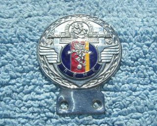 Vintage 1960s Royal Electrical & Mechanical Engineers Car Badge - Reme Auto Emblem