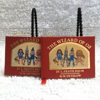 Vintage Kurt S.  Adler 1984 " The Wizard Of Oz " Mini Christmas Book Orament
