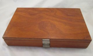 A Good Vintage Double Tier Wooden Art Box / Paint Box