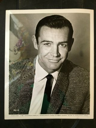 Sean Connery 1964 " Marnie " Hitchock Vintage Press Headshot Photo