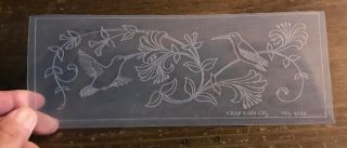 2 Vintage Leather Carving Pattern Templates Craftaid,  Wallets Hummingbird Horse 2