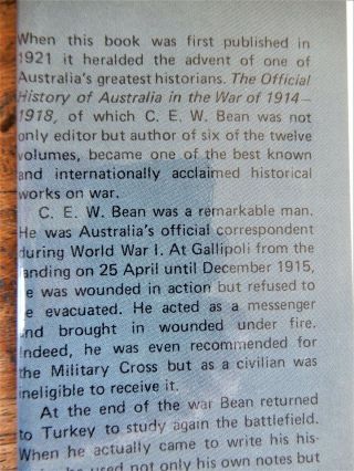 BEAN,  C.  E.  W.  The Story of Anzac.  The Official History of Australia in WWI. 3