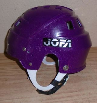 Vintage Jofa Helmet Hockey Purple - Sr