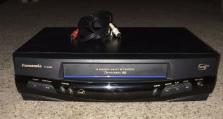 Panasonic Pv - 8455s 4 Head Vcr/vhs Player Recorder Hi - Fi Stereo,