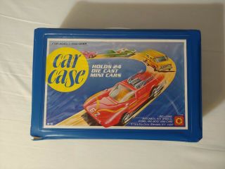 Vintage Tara Toy Take Me Along Car Diecast Carry Case With 24 Cars